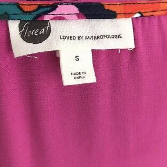 Floreat Loved By Anthropologie pink tank small - Picture 2 of 3